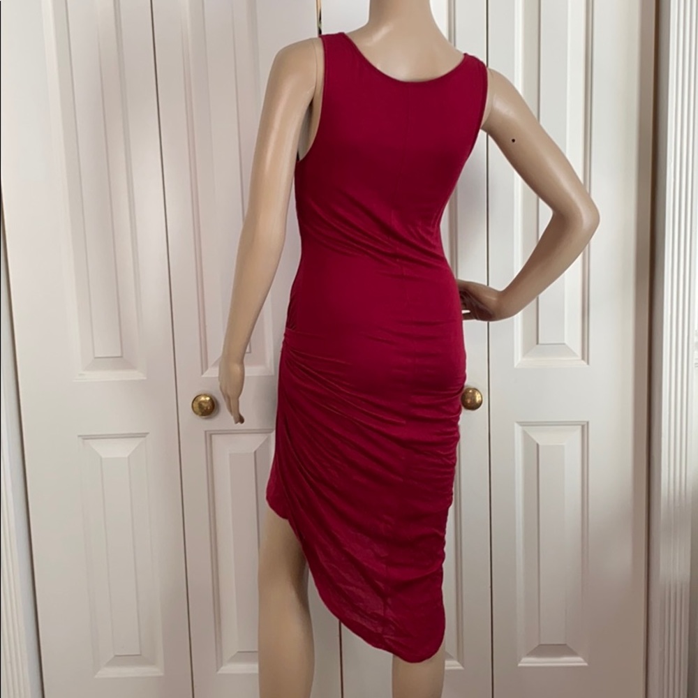 Hottie Comfy Medium Red Tank Hi-Lo Dress - Picture 2 of 8